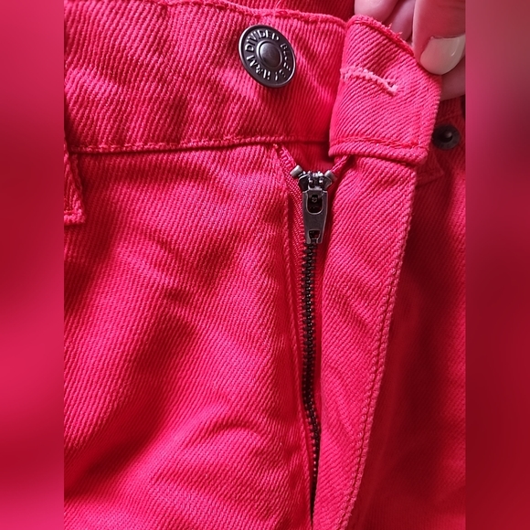 Divided by H&M Slim, Red Denim Jeans Women’s Size 30. NEW WITH TAGS. - Picture 4 of 10